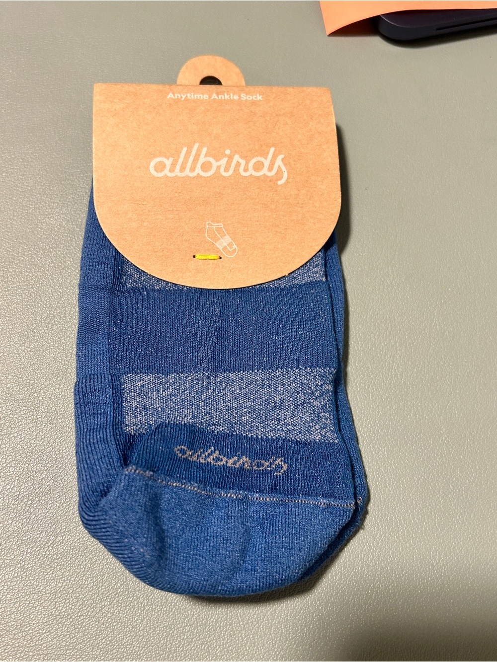 allbirds Blue Anytime Ankle Socks - Low-Cut Athletic Pair